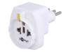 45375, Адаптер; Вых: EU; Вилка: с заземлением; Вх: ИТАЛИЯ; Цвет: белый, Goobay