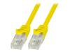 CP2047U Patch cord; U/UTP; 6; многопров; CCA; ПВХ; желтый; 1,5м