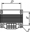 EI96-45 230/48VAC Control transformer 230VAC, 48VAC