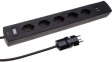 122326 Outlet strip, 5xJ (T13), 2 m, Type 12, black