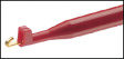 KLEPS 2 BU RED Clamp-type test probe diam. 2 mm red