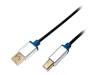 BUAB215 Кабель; USB 2.0; вилка USB A, вилка USB B; 1,5м; черный