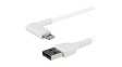 RUSBLTMM2MWR Charging Cable Right Angled USB-A Plug - Apple Lightning 2m USB 2.0 White