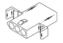 03-09-1032, Receptacle housing Poles 3, Molex