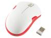 ID0129 Оптическая мышь; белый, красный; USB; беспроводная; 6?10м