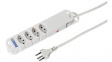 20 201234 C Outlet Strip 4 Type J (T13) White Type J (T12)