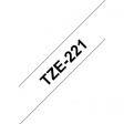 TZE-221 Label Tape 9 mm Black on White 8 m