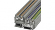 3244449 PTIO 1,5/S/3-PE terminal block push-in, 0.14...1.5 mm2 250 vac/vdc 13.5 a grey