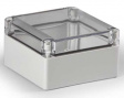 SPCP131308T Cubo S 125 x 125 x 75 мм, 50 мм основание, глухая стенка, прозрачная крышка, PC,
