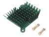 ATS-1039-C2-R0, Радиатор: штампованный; ребристый; зеленый; L: 40мм; W: 38мм; H: 15мм, Advanced Thermal Solutions