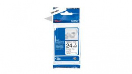 TZE-R251, P-touch Tape, Fabric, 24mm x 4m, White, Brother