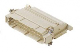 CTM 24 R, CT, 24 poles +earth, male insert, with male contacts, silver plated, ILME