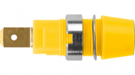 SAB 7560 AU / GE, Safety Socket diam. 4 mm yellow CAT III N/, Schutzinger