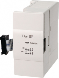 FX2N-8ER-ES/UL, Expansion Module FX3G, 4 DI, 4 RO, Mitsubishi