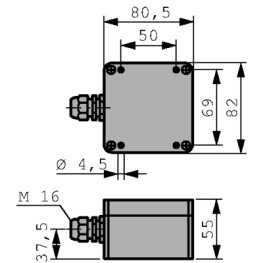 975 815 03, Surface-mounted housing IP 65, WERMA Signaltechnik