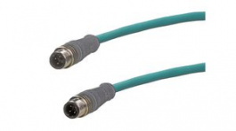 120108-8308, Sensor Cable M12 Plug-M12 Plug 5m 1.5A 4 Poles, Molex