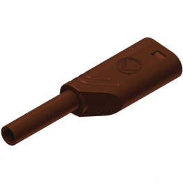 MST S WS 30 AU BRAUN / BROWN, Safety plug&nbsp;&nbsp;diam.2mm Brown 10A 1kV Gold-Plated, SKS Kontakttechnik