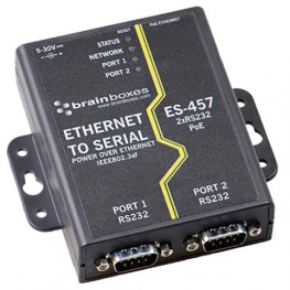 ES-457, Industrial module: serial device server; Number of ports:3, BRAINBOXES
