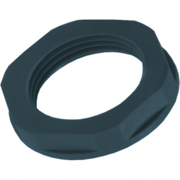 SKINTOP GMP-GL-M 12X1,5 RAL 9005 BK, Гайка; M12; полиамид; UL94V-2; 17мм; черный; -20?100°C; Шаг:1,5, LAPP