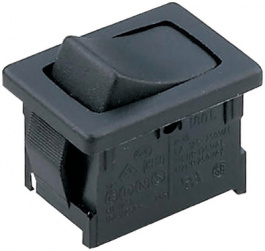 1801.1151, Rocker switch 1P 30 mA 12 VDC, Marquardt