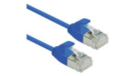 21.15.3343, Patch Cable, RJ45 Plug - RJ45 Plug, CAT6a, F/UTP, 1m, Blue, SECOMP (Roline)
