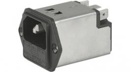 5200.0123.1, Разъем: питания AC; гнездо; "папа"; 1А; 250ВAC; IEC 60320; 11мГн, Schurter