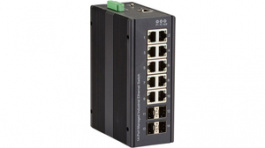 LIG1014A, Industrial Gigabit Ethernet Switch 10x 10/100/1000 RJ45 / 4x 100/1000 SFP, Black Box