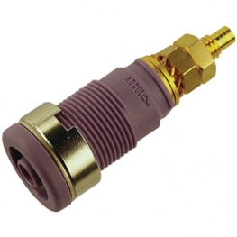 SEB 2600 G M4 VIOLETT / VIOLET, Safety socket diam. 4 mm Violet CAT III, SKS Kontakttechnik