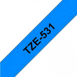 TZE-531, Этикеточная лента 12 mm черный на синем, Brother