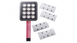 AC3535, 4x4 Matrix Keypad with Insert Pockets, Adhesive Mount, APEM