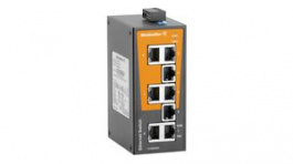 1240900000, Industrial Ethernet Switch, 8 Ports 9.6 ... 60V IP30, Weidmuller