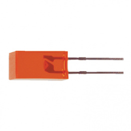 L-1553HDT, LED; квадратная; 5x5x9,7мм; красный; 1мкд; 110°; 20мА; 2,25?2,5В, Kingbright