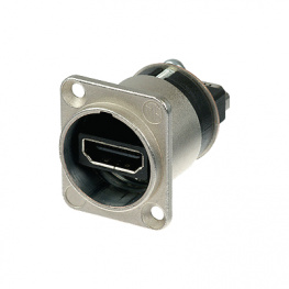 NAHDMI-W, Адаптер; гнездо HDMI x2; экранированный; позолота, Neutrik