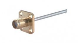 25 SMA-50-2-15/111 NE, RF Connector, SMA, Beryllium Copper, Socket, Straight, 50Ohm, Soldering Terminal, Huber+Suhner