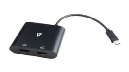 V7UC-2HDMI-BLK, Adapter, USB-C Plug - 2x HDMI Socket, V7