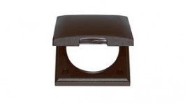 918282501, Cover Frame Matte with Protective Cover INTEGRO Flush Mount 59.5 x 59.5mm Brown, Berker