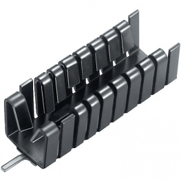 FK 240 SA 220 VL, Радиатор: штампованный; U; черный; L: 44,45мм; W: 14,5мм; H: 13,51мм, Fischer Elektronik