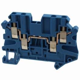 3044555, UT 2,5-QUATTRO BU terminal block blue 0.14...2.5 mm2, Phoenix Contact