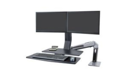24-316-026, Desk Mount Dual LCD Monitor Arm with Keyboard Tray, Ergotron