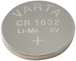 CR1632, Button cell battery,&nbsp;&nbsp;Lithium Manganese Dioxide, 3 V, 135 mA, Varta