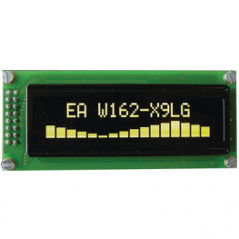EA W162-X9LG, Dot matrix OLED display 5.5 mm 2 x 16, Electronic Assembly