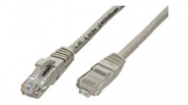 21.99.0200, CAT6 Unshielded Patch Cable, RJ45, UTP, 500mm, Grey, Value