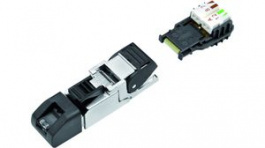 99 9687 810 08, RJ45 Cable Plug, T568A, IDT, Poles 8, Binder