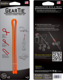 GEAR TIE 12-BRIGHT ORANGE, Gear Tie 12" Bright Orange, Nite Ize