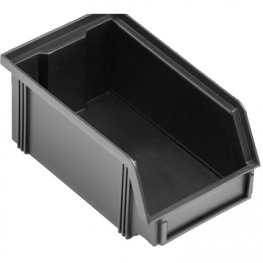 25-303-1020, Storage Bin 235 x 145 x 125 mm, Black, Eurostat