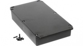 1590DDFLBK, Die Cast Enclosure Flanged Lid, 119.5 x 188 x 33 mm, Black, IP54, 1590, Hammond