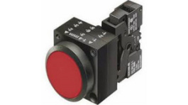 3SB3218-0AA21, Illuminated pushbutton, complete, red, Siemens