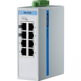 EKI-5728, Industrial Ethernet Switch 8x 10/100/1000 RJ45, Advantech