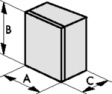 34769 Frame 75 x 100 x 110 mm PC