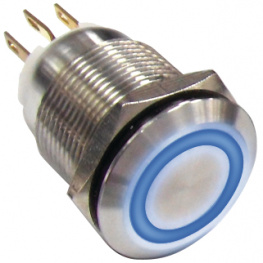 AV03L-B22-M3-FR-R-LO-24V, Push-button Switch 19.5 mm 250 VAC 5 A 1 Change-Over (CO), Taiway